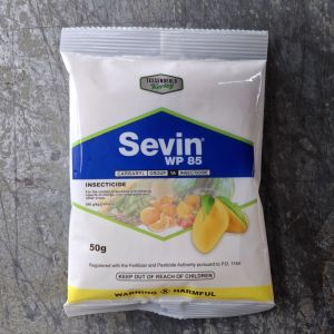 SEVIN WP 85 (50 GRAMS) CARBARYL INSECTICIDE FOR CROPS - ALSO ANTI TICK AND ANTI FLEA FOR PETS - by TESSENDERLO KERLEY