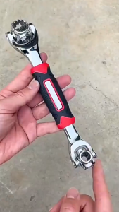 Universal Ratchet Wrench Set Multi-Function Socket Wrench with Double Head 8-21mm Adjustable Spanner for Car Repair & Home Maintenance