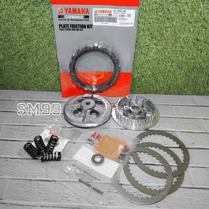 paketan kampas kopling KOMPLIT motor yamaha jupiter mx old kopling manual ( kampas kopling set  plat besi gesek + perkopling + bearing 6901 + kaki 4 + lawan 1S7)