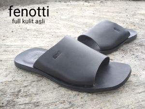 sandal kulit pria fenotti sandal slop pria full kulit terbaru