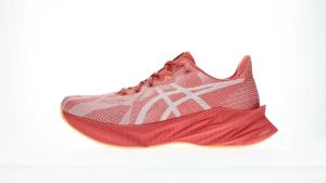 ASICS Women DYNABLAST 5 Running Shoes in Dark Pink Clay/Fawn