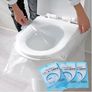 10-50 PCS Disposable Toilet Seat Hotel Plastic Waterproof Toilet Cover Seat Cushion Paper Toilet Seat Cover Travel Supplies