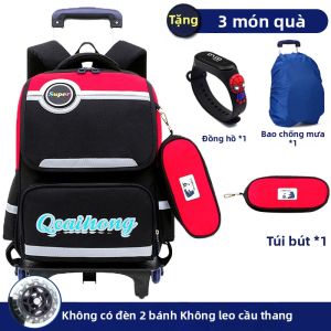 Ba Lô Học Sinh Có Bánh Xe Sáu Đôi Chống Thấm Nước Dung Lượng Lớn