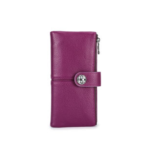 Da thật phụ nữ Dài Ví Có Khóa Kéo Túi điện thoại Túi đựng tiền nữ với airtag khe cắm Ví cầm tay nữ ví RFID PURSE