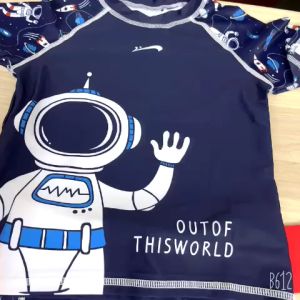 Đồ bơi cho bé trai size lớn họa tiết phi hành gia hãng Y cao cấp (từ 14-43kg)