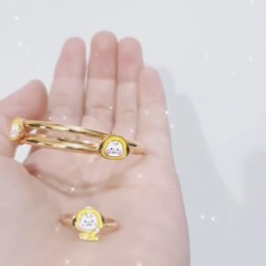 SET GELANG CINCIN ANAK MOTIF KARTUN PERHIASAN XUPING ANTI ALERGI/KSET-4269