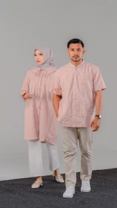 Cotton Inch - Kumala Sarimbit Kemeja Koko Lengan Pendek Pria | Sarimbit Series Family Set