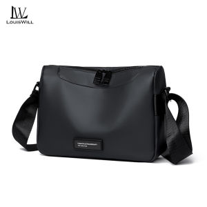 LouisWill กระเป๋าสะพายข้างสำหรับผู้ชายกระเป๋าสะพายข้างแบบเรียบง่ายกระเป๋าสะพายไหล่กระเป๋าโทรศัพท์กระเป๋าหิ้วน้ำหนักเบาลำลองความจุขนาดใหญ่กันน้ำได้พักผ่อนกระเป๋าเดินทางกระเป๋าถนนกีฬากลางแจ้งกระเป๋าสะพายหน้าสำหรับผู้ชาย