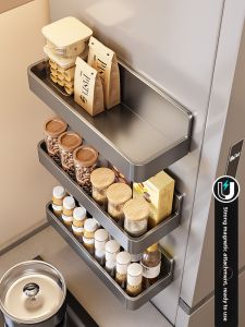 Auzzo | Giá Đựng Gia Vị Treo Tường Đa Năng Từ Tính