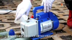 Rotary Vane Vacuum Pump 1/4hp VP115 Single Stage (1.8CFM) 220V Heavy Duty Rotary Miniature Vane Vacuum Pump 5Pa