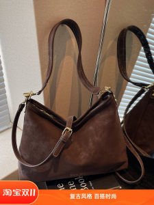 Large Capacity Tote Bag Womens Fashionable Versatile Commuter Single Shoulder Crossbody Bag Simple Design Handbag Hobo Style