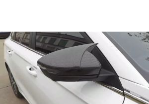 [READY STOCK]Proton S70 Side Mirror Cover Carbon Fiber Piano Black Sporty Shark Design for Proton S70 Accessories