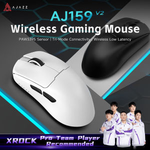 AJAZZ | New AJAZZ Wireless Mouse AJ159-V2 PAW3311 24000DPI/ AJ159-V2-MC PAW3395 32000DPI Gaming Chipest Mouse with Battey Swapping forPC