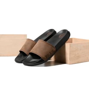 Sandal Sendal Selop Slop Pria Dewasa Remaja Cowok Cowo Kulit Sapi Riley
