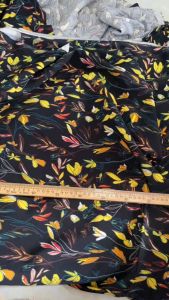 Vải Tuyết Mưa Dày Dặn In Hoa Khổ 1m5 - Chất Dày Đàn Hồi Nhẹ 2 Chiều - May Chân Váy Áo Kiểu