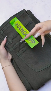 JINISO - Highwaist Cargo Loose Jeans 400 HANDS UP