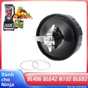 Bộ Lưỡi Dao Hút 7 Vây Cho Các Bộ Phận Thay Thế Máy Xay Sinh Tố Ninja Tương Thích Với Nutri Ninja Auto IQ BL486 BL642 N102 BL682 Bao Gồm Máy Giặt Cao Su