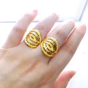 Cincin 6 Layer Saiz 12.5 13 14 14.5 15.5 16 17.5 1819 20 Emas 916 Yon Hing