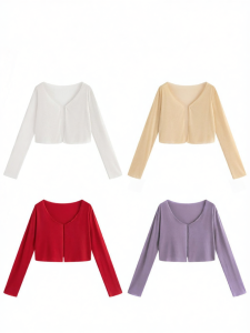 Áo Cardigan Dài Tay Mỏng Nhẹ Kích Cỡ Lớn cho Mùa Hè