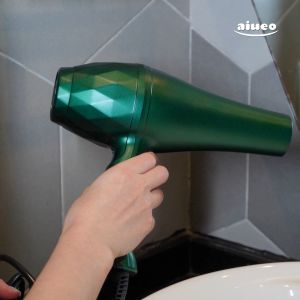 Pengering Rambut Carmila - Hair Dryer Salon Profesional Daya Rendah - Warna Hijau