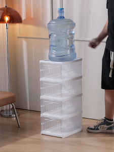 【Arfex】 Tidak Perlu Menginstal Lantai 3/6/9 Kotak Sepatu Transparent Acrylic - Lipat Dan Simpan Multifungsi Anti Debu