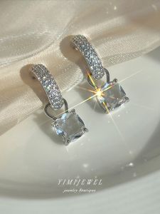 Shine Galaxy Super Shiny Diamond Ear Cuff for Women No Piercing round Face Mosquito Coil Tray Ear Clip on Fashion Jewelry