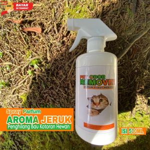 Spray Farfrum AROMA JERUK | PENGHILANG BAU KOTORAN HEWAN | KUCING DOGGY SUGAR GLIDER | KELINCI | PET ODOR REMOVER | Ramah Lingkungan | 100ML | 250ML | 500ML