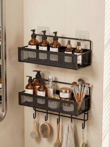 MINGZHIYIFAN | Hole-Free Wall-Mounted Storage Shelf