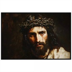 Tranh chân dung chúa giesu. Tranh treo tường dán tường sơn dầu canvas trang trí. CGI-1666