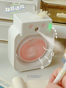 Portable Mini Humidifier Desktop Fan USB Charging Spray Cooling Small Air Conditioner Ins Water Supply Fan Digital Accessories