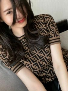 Ice Silk Knitted T-Shirt Blouse