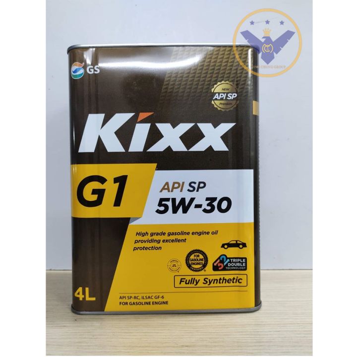 Combo 2 Dầu nhớt ô tô full tổng hợp Kixx G1 API SP 5W30 Hàn Quốc can ...