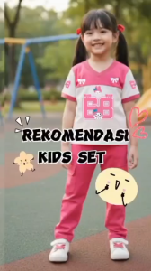 Setelan Baju Jersey Kuromi Pita Anak Perempuan Usia 3-12 Tahun Varian 5Warna Terbaru