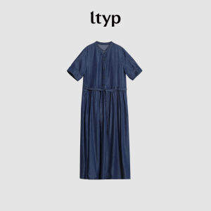 Đầm Jeans Lụa Tencel Dễ Dàng Tay Ngắn