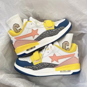 Couples INS Street Fashion Dad Shoes Ultra Comfortable Sports Sneakers for Students Casual Style round Toe Thick Heel MD Outsole