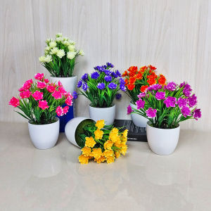 Pot Bunga Plastik Tanaman Hias Artificial Dekorasi Rumah Import Murah Hiasan Cantik PBP23