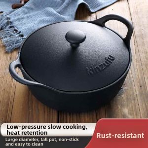 ZHANGRONGTU | Enameled Cast Iron Pot Soup Cooker