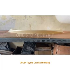 TOYOTA COROLLA HATCHBACK 2018+ REAR TRUNK ROOF MID WING SPOILER ABS SKIRT LIP BODYKIT