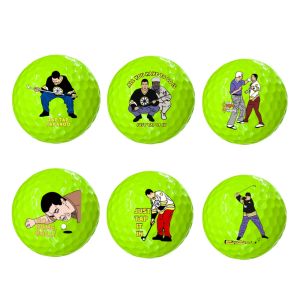 6 Pcs Funny Golf Balls for Men Adult Humor Trick Novelty Golfer Gift Set for Dad Boyfriend Coworkers Unique Professional