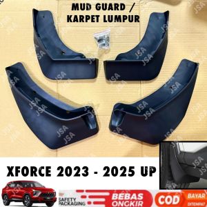 Mud Guard Xforce X Force 2023 2024 2025 Up Karpet Lumpur Hitam .