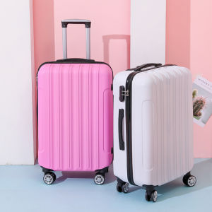 Luggage Women Mens Trolley Case Password Travel Leather Case 20-Inch Boarding Case Small Lightweight Durable Student