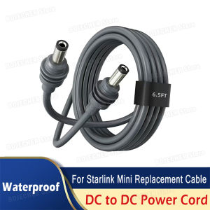 For Starlink Mini Replacement Power Cables DC To DC Power Cord For Power Charging Waterproof 2/3M Male To Male Extension Cord
