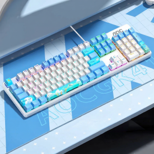 AOC | Gaming Mechanical Keyboard 104 Keys Blue Switches Hot-swappable