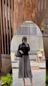 Rok Plisket Bludru / Rok Valvete Terbaru