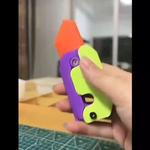 BB7 - Mainan Pisau Wortel Mini 3D Printing Gravity Carrot Knife Fidget Toys Mainan Refleksi Pereda Stress