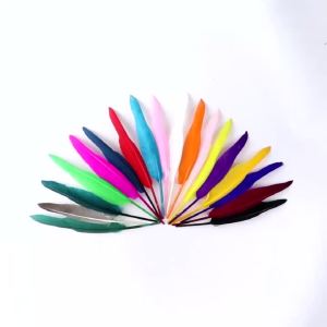 Wholesale 100PCS 25-35cm Navy Goose Feathers Large Wing Feathers for DIY Crafts Wedding Carnival Party Decor Accessories