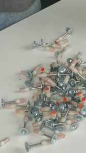 【Buy 1 Take 2】Nail Gun Bullet Nail Gun Nails Steel Manual Nails for Concrete Ceiling Round Nail 15mm x 40mm 100Pcs/Box