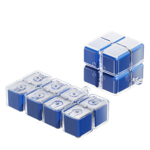 Portable Magic Cube Medicine Box Personal Dose Organizer Compact Weekly Pill Container Travel Friendly New Generation