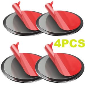 2/4/8pcs Car Dashboard Phone Mount Sticker Kit - Strong Suction Cup Base with Extra Adhesive Pads for GPS & Phones on Smooth