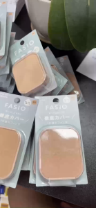 Lõi Phấn Nền Dạng Nén Fasio Cover Lasting Pact SPF (Refill) Nhật Bản  -10g-Giúp da trở nên mịn lì tự nhiên
